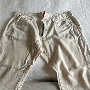 Tommy Bahama Off-White Jeans with Orange Accents